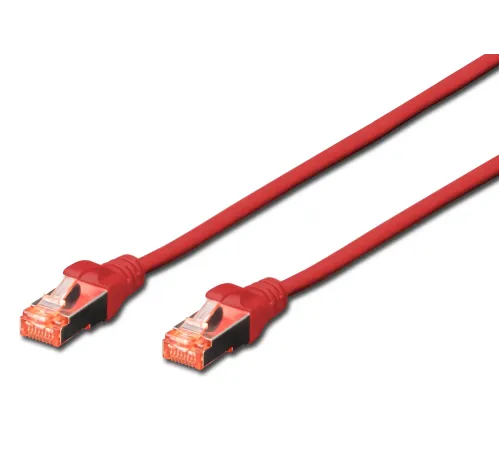 Digitus Cat.6 Patch Kablo, S-FTP, Halogenfree, AWG 27/7, 1 metre, Kırmızı Renk
