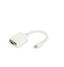 Digitus DisplayPort Adaptör Kablosu, Tip mini DP Erkek <-> HD15 Dişi, 0.15 metre, Full HD, DP 1.1a, beyaz renk<br>
Digitus DisplayPort Adapter Cable, Type mini DP - HD15 M/F, 0.15m, Full HD, DP 1.1a, white