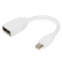 Digitus DisplayPort Adaptörü, mini DP Erkek <-> DP Dişi, 0.15 metre , DP 1.2 uyumlu<br>
Digitus DisplayPort Adapter, mini DP - DP M/F, 0.15m, DP 1.2 conform