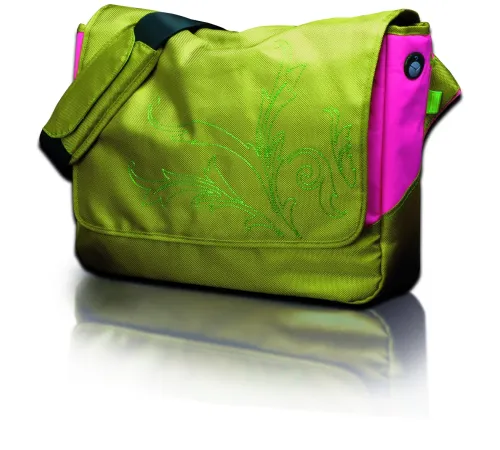 Digitus Günlük Kullanım İçin Uygun Nocturnal Raid Notebook Taşıma Çantası, Yeşil Zeytin/Çingene Pembesi Renk, 42 x 31 x 12 cm (Maksimum 15,4" notebook ölçüsü için uygun)