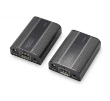 Digitus HDMI Sinyal Uzatma Cihazı, 1 x Alıcı (Receiver), 1 x Verici (Transmitter) Birim dahil, maksimum 60 metre, UHD 4K2K/60 Hz, HDMI 2.0, HDCP 2.2<br>
Digitus 4K HDMI 2.0 Extender Set, UHD 4K/60 Hz 70 m via CAT6 or higher