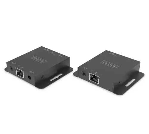 Digitus HDMI Sinyal Uzatma Cihazı, Alıcı (Receiver) ve Verici (Transmitter) Birim dahil, maksimum çözünürlük 4K@30Hz 70 metre, PoC<br>
Digitus HDMI Extender Set, 4K/30Hz 70 m, PoC