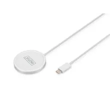 Digitus Kablosuz Şarj Pad/Altlık, Mıknatıslı, 15W, MagSafe uyumlu<br>
Digitus Wireless charging pad, magnetic 15W, MagSafe compatible