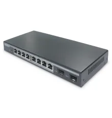 Digitus Layer 2 Yönetilebilir PoE Switch<br>
8-Port Gigabit PoE<br>
2 x SFP 10/100/1000Mbps<br>
PoE Güç Bütçesi: 86W<br>
Digitus Layer 2 Managed PoE Switch