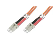 Digitus LC-LC Fiber Optik Patch Kablo, 10 metre, Multimode, Duplex, 50/125