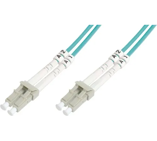 Digitus LC-LC Fiber Optik Patch Kablo, 3 metre, Multimode, Duplex, 50/125, OM3