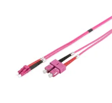 Digitus LC-SC Fiber Optik Patch Cord, Duplex, Multimode, OM4, 50/125 µ, 3 metre