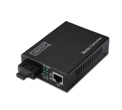 Digitus Media/Rate Converter, 10/100/1000Base-T - 1000Base-LX (Singlemode 10 km, SC)