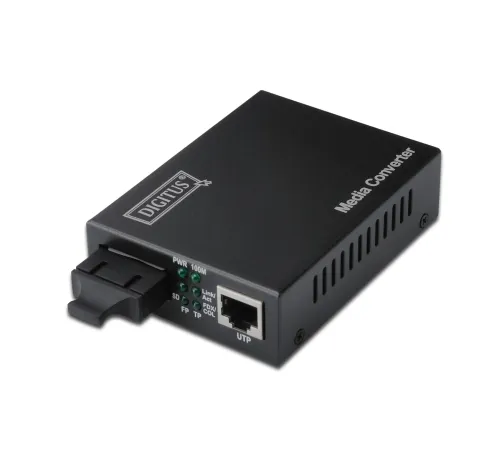 Digitus Media/Rate Converter, 10/100TX - 100FX (Multimode 2 km, SC)