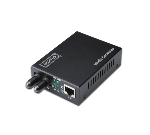 Digitus Media/Rate Converter, 10/100TX - 100FX (Multimode 2 km, ST)