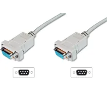 Digitus Modem Bağlantı Kablosu, D-Sub9 Dişi - D-Sub9 Dişi, 3 metre, vidalı, bej renk<br>
Digitus Zero-Modem connection cable, D-Sub9 F/F, 3.0m, snap-hoods, beige