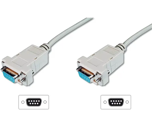 Digitus Modem Bağlantı Kablosu, D-Sub9 Dişi - D-Sub9 Dişi, 3 metre, vidalı, bej renk<br>
Digitus Zero-Modem connection cable, D-Sub9 F/F, 3.0m, snap-hoods, beige