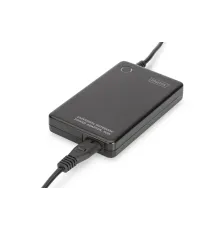 Digitus Notebook İçin 90W Güç Adaptörü, 11 farklı adaptör fişli, USB port ile şarj imkanı