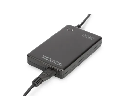 Digitus Notebook İçin 90W Güç Adaptörü, 11 farklı adaptör fişli, USB port ile şarj imkanı