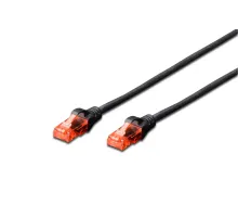 Digitus Patch Kablo, U-UTP, CAT. 6, 0,25 metre, AWG 26/7, Cu, LSZH, siyah renk