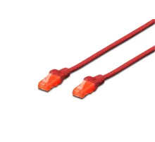 Digitus Patch Kablo, U-UTP, CAT. 6, 2 metre, AWG 26/7, Cu, LSZH, kırmızı renk