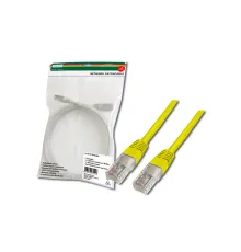 Digitus Patch Kablo, UTP, CAT. 5E, 0.5 metre, AWG 26/7, Sarı Renk, 3P sertifikalı