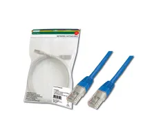 Digitus Patch Kablo, UTP, CAT. 5E, 10 metre, AWG 26/7, Mavi Renk, 3P sertifikalı