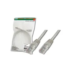 Digitus Patch Kablo, UTP, CAT. 5E, 1.5 metre, AWG 26/7, Gri Renk, 3P sertifikalı