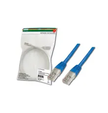 Digitus Patch Kablo, UTP, CAT. 5E, 3 metre, AWG 26/7, Mavi Renk, 3P sertifikalı