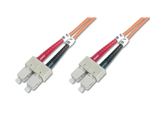 Digitus SC-SC Fiber Optik Patch Kablo, 1 metre, Multimode, Duplex, 62.5/125