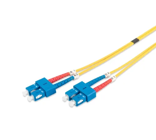Digitus SC-SC Fiber Optik Patch Kablo, 10 metre, Singlemode, Duplex, 09/125