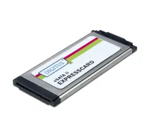 Digitus Serial ATA II PCMCIA Express Kartı, 1 x eSATA konnektör, ince tip Formfactor 34, chipset SiI3531