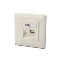 Digitus Sıva Altı İkili RJ-45 Priz, CAT. 6A Class EA, Shielded (Zırhlı), 2 x RJ45