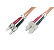 Digitus ST-SC Fiber Optik Patch Kablo, 10 metre, Multimode, Duplex, 62.5/125