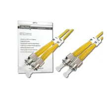 Digitus ST-ST Fiber Optik Patch Kablo, 3 metre, Singlemode, Duplex, 09/125