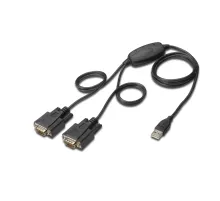 Digitus USB 2.0 <-> 2 x RS232 (Seri) Çevirici Kablosu, 1.5 metre
