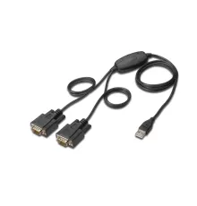 Digitus USB 2.0 <-> 2 x RS232 (Seri) Çevirici Kablosu, 1.5 metre