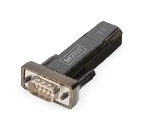 Digitus USB 2.0 <-> RS232 (Seri) Çevirici, USB A erkek - DB9 erkek, USB uzatma kablosu dahil