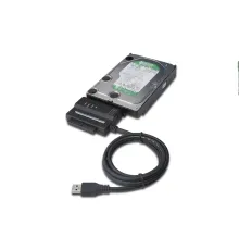 Digitus USB 3.0 <-> IDE ve Serial ATA I (SATA I) Adaptörü, Güç Adaptörlü<br>
Digitus USB 3.0 to SATAII + 3.5" IDE Adapter Cable Power Supply (12V/2A) included