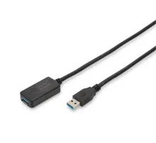 Digitus USB 3.0 Repeater / Uzatma Kablosu, USB A erkek / A dişi, 5 metre<br>
Digitus USB 3.0 Active Extension Cable
