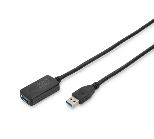 Digitus USB 3.0 Repeater / Uzatma Kablosu, USB A erkek / A dişi, 5 metre<br>
Digitus USB 3.0 Active Extension Cable