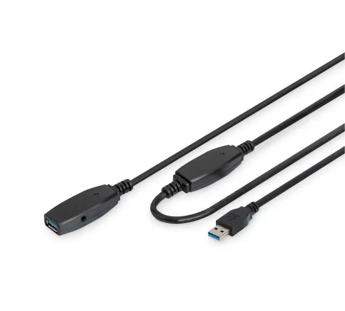 Digitus USB 3.0 USB Repeater / Uzatma Kablosu, 15 metre<br>Digitus Active USB 3.0 extension cable, 15 m