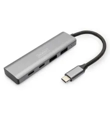 Digitus USB-C 4-Port Hub, 2 x USB-A port 3.1 Gen2, 2 x USB-C port 3.1 Gen2, 5Gbps<br>
Digitus USB-C 4-Port Hub, 2 x USB-A port 3.1 Gen2, 2 x USB-C port 3.1 Gen2, 5Gbps