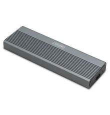 DIGITUS USB M.2 hard disk enclosure, SSD, external, NVMe + SATA, 10Gbps (NVMe) 6 Gbps (SATA),USB3.1 Gen2, aluminum, toolfree