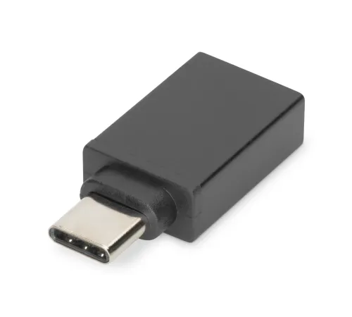 Digitus USB Tip C™ Adaptörü, USB Tip C Erkek <-> USB Tip A Dişi, 3A, 5GB (Super Speed), USB 3.0, siyah renk