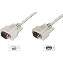 Digitus Veri İletim/Seri Uzatma Kablosu, D-Sub 9 Erkek / D-Sub 9 Dişi, 2 metre, Seri, AWG28, tek kat zırhlı, bej renk<br>
Digitus Data Transfer Extension Cable, D-Sub 9 M/F, 2.0m, Serial, Molded, Beige