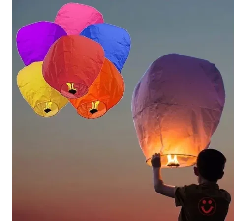 Dilek Feneri Gece Gökyüzü Dilek Balonu 1 Adet