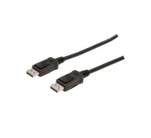 DisplayPort (DP) Bağlantı Kablosu, DP Erkek - DP Erkek, 2 metre, kilit mekanizmalı, DP, 1.1a uyumlu,siyah renk