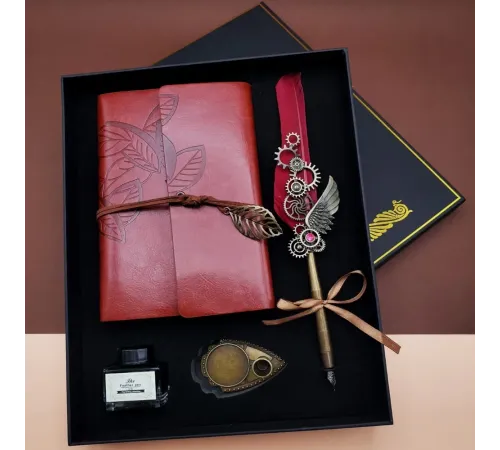 Divit Hokka Defter ve Tüylü Kalem Seti