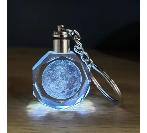 Dolunay Tasarımlı Işıklı Anahtarlık