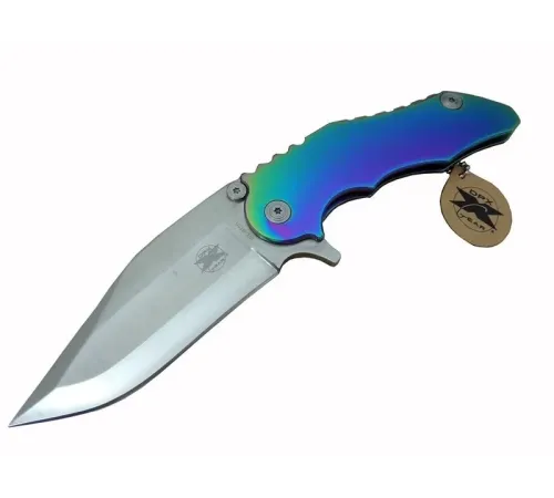 DPX Gear WL 9115 Outdoor Çakı 23 cm - Metal Gökkuşağı Sap,  Kılıflı