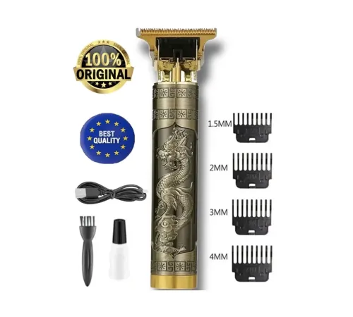 Dragon Çelik Kasa Profesyonel Saç Sakal Ense Çizim Tüm Vücut Tüyü Lazer Öncesi Tıraş Makinesi