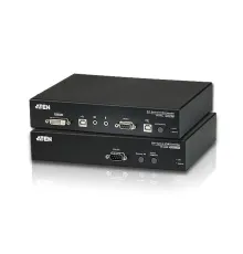 DVI Fiber Optik KVM (Keyboard/Video Monitor/Mouse) Mesafe Uzatma Cihazı, Ses (hoparlör ve mikrofon) bağlantı desteği, 600 metre, USB Konsol<br>
USB DVI Optical KVM Extender (1920 x 1200@600m)
