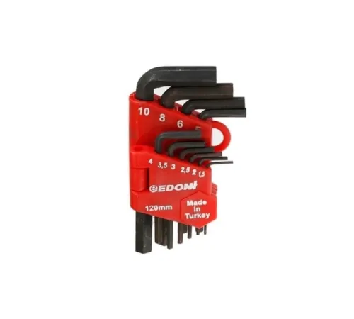 120 mm 10 Parça Alyan Seti Siyah