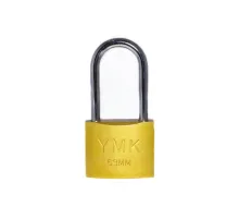 Eko Sarı Boyalı Uzun Kancalı Asma Kilit 38mm